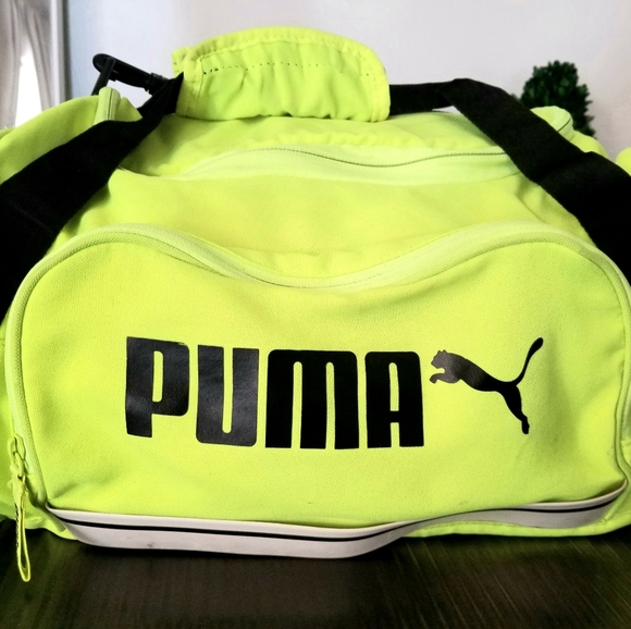 puma gym bag yellow